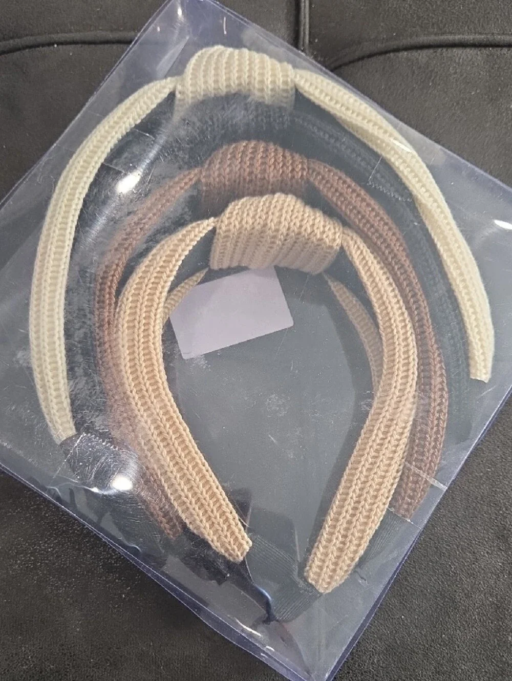 4pcs Knotted Headbands for WomenNeutral Fall Wide Knitted Headbands